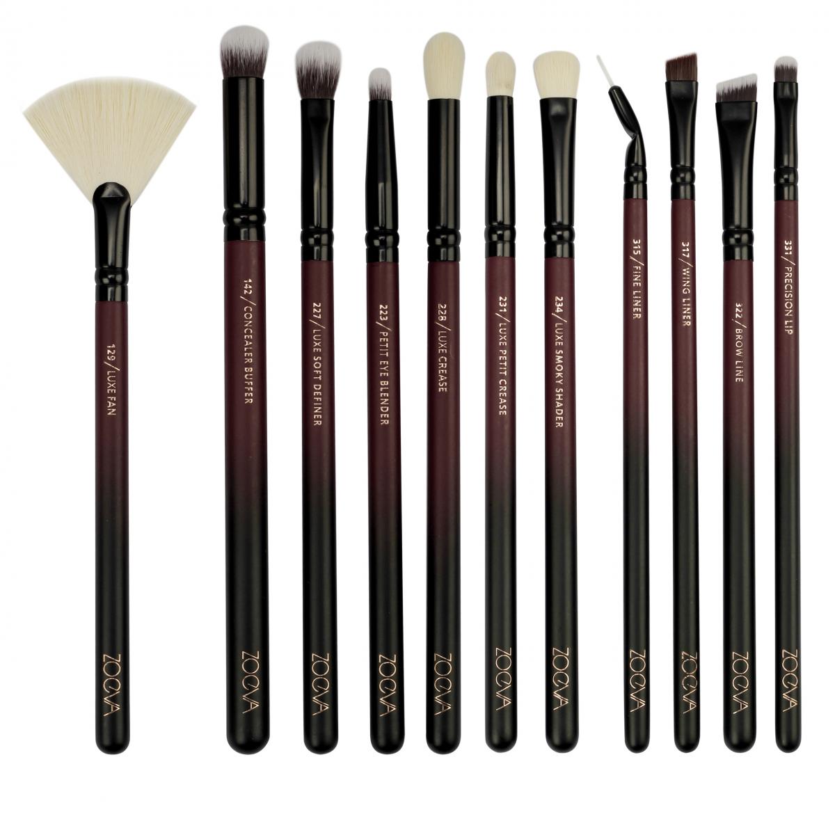 Bộ Cọ Trang Điểm Chuyên Nghiệp Cao Cấp 18 Cây ZOEVA Opulence Vegan 18 0188
